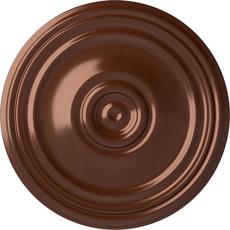 Reece Ceiling Medallion (Fits Canopies Up To 6 3/4), Hand-Painted Copper Penny, 21OD X 1 1/4P